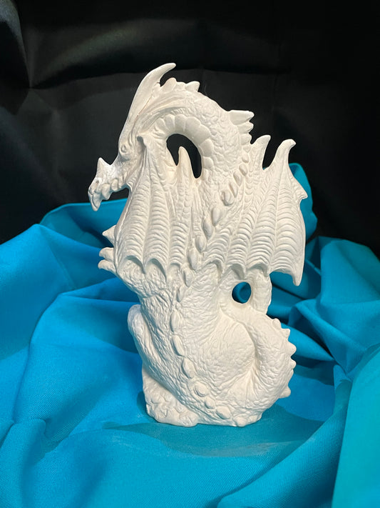 Standing Dragon Ceramic Bisque