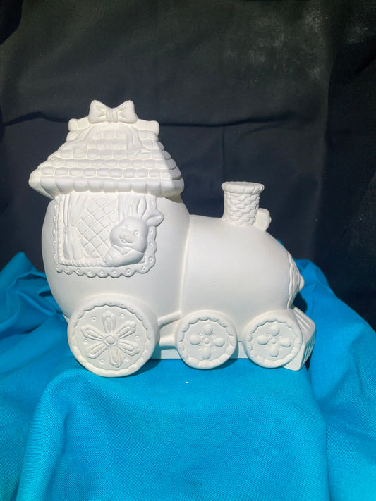 Easter Egg Train Ceramic Bisque