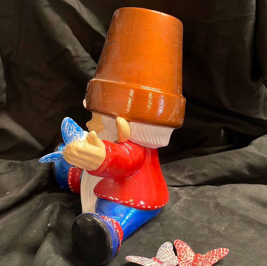 Cracked Pot Painted Gnome